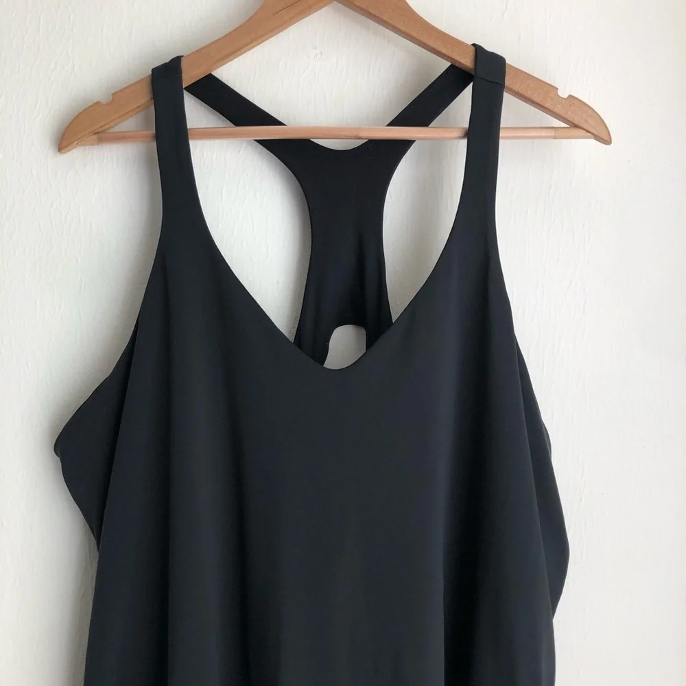 Girlfriend Collective size 6XL Black Lola V Neck Dress - Picture 4 of 7